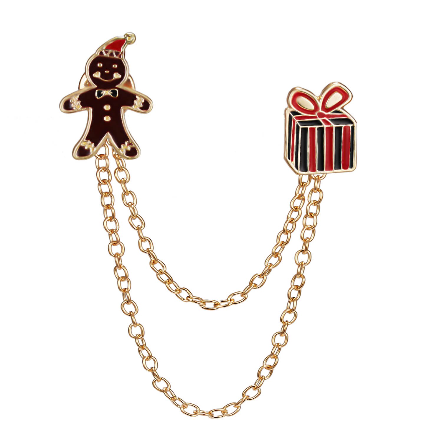 Weihnachten Brosche Stifte Santa Claus Weihnachten Baum Quaste Perle Anhänger Brosche Elch Glocken Glocken Schneemann Glocken Schneeflocke Weihnachten Brosche: 6