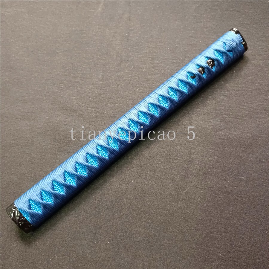 HandMade 35CM Handle For Japanese Katana Sword Handle Fully Tsuka Samurai Handle&amp;Fuchi Kashira: E