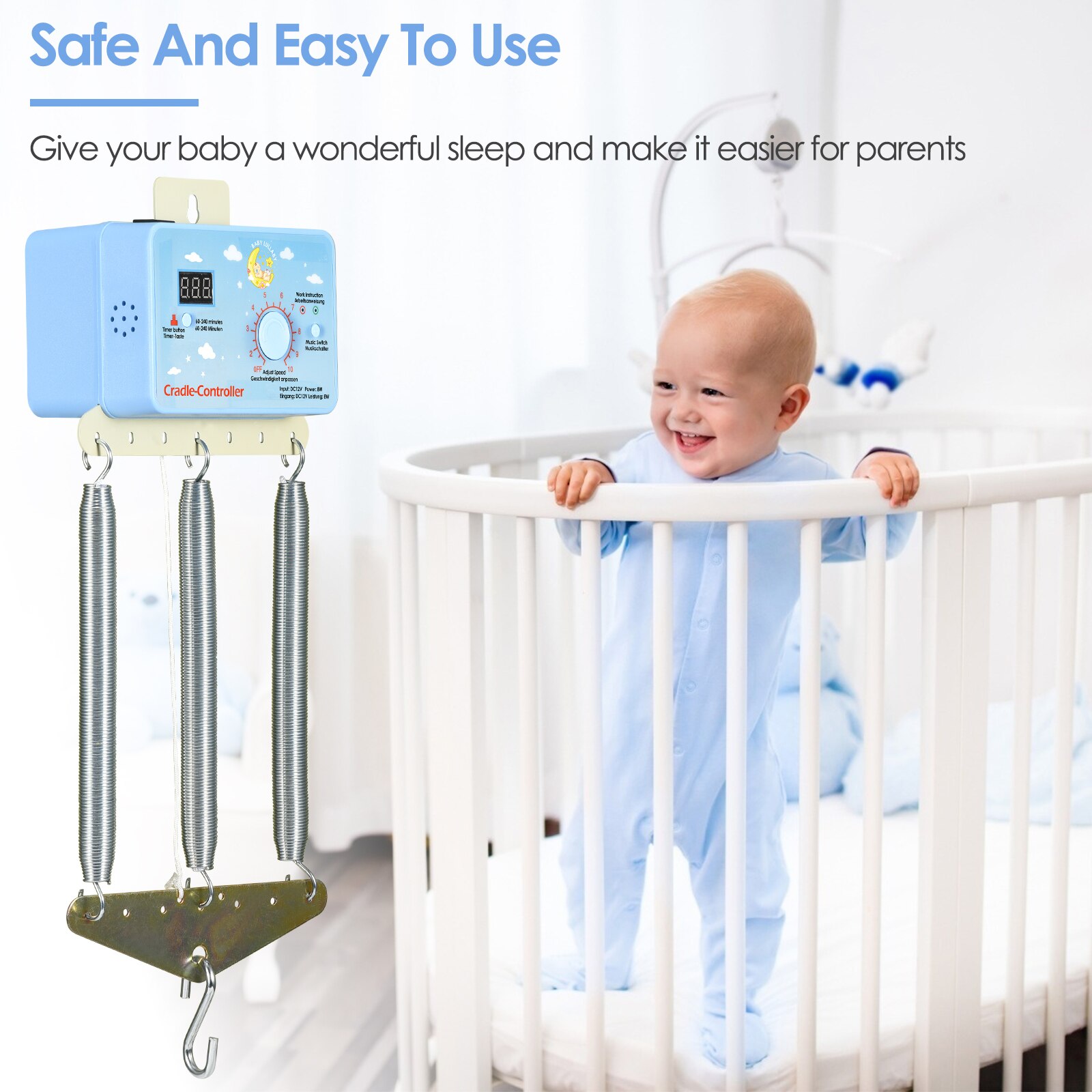 1 Set Electric Baby Swing Controller Baby Bouncer Cradle Driver Timing Function 12W Hanging Basket up and down controller