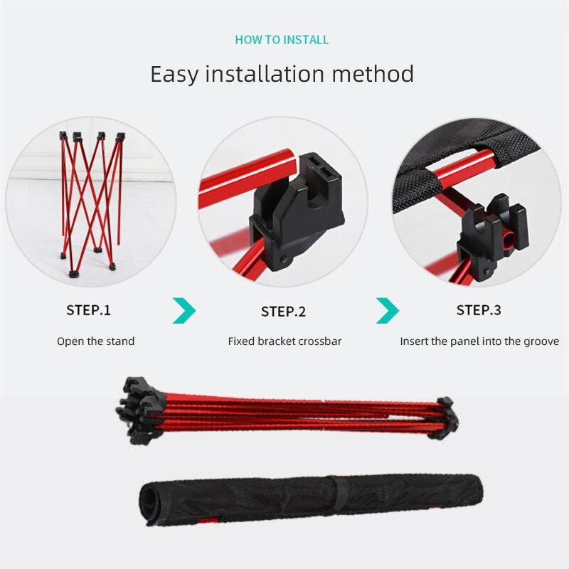 Klaptafel Draagbare Toeristische Picknick Camping Tafels Vouwen Bureau Verstelbare Been Roll Camping Meubels Bbq Bureau 56*42*40Cm