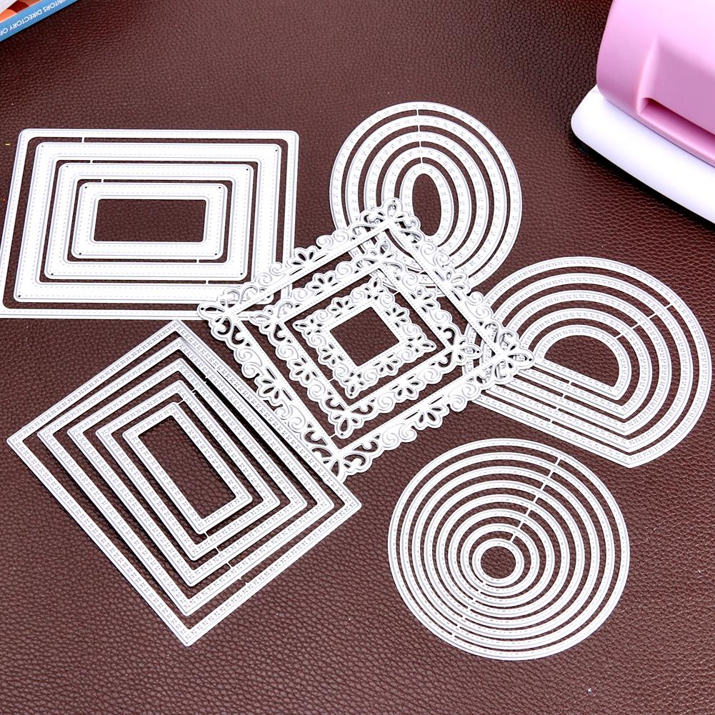 Metal Frame Dies Circle Stencils for Embossing Paper DIY Scrapbooking Wedding Cards Photo Album Delicate Making