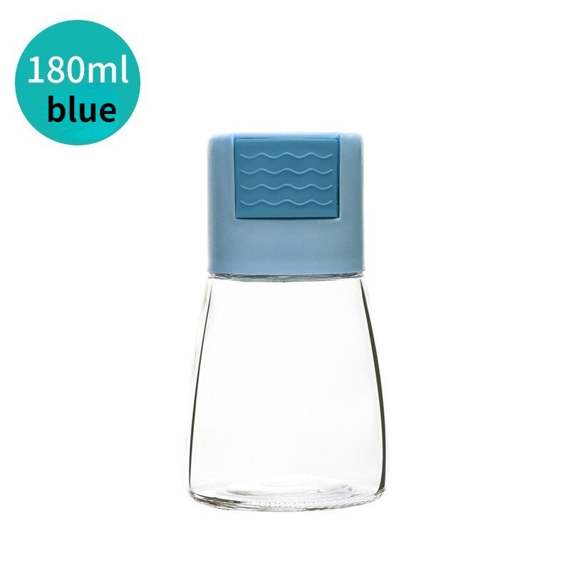 Mezclador de sal dosificador de 0,5g, tanque de sal, botella de azúcar, especias, pimienta, salero, SpiceJar, botella de condimentos: Azul