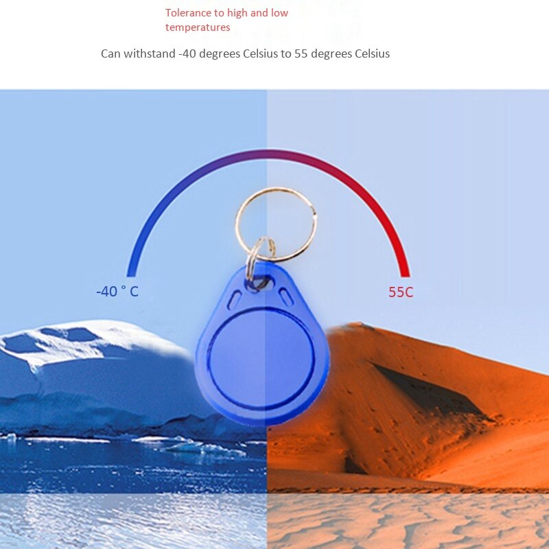 UID Button IC Can Copy Card Access Control UID Card M1 Special Blank Card ACR122U Keychain 50Pc