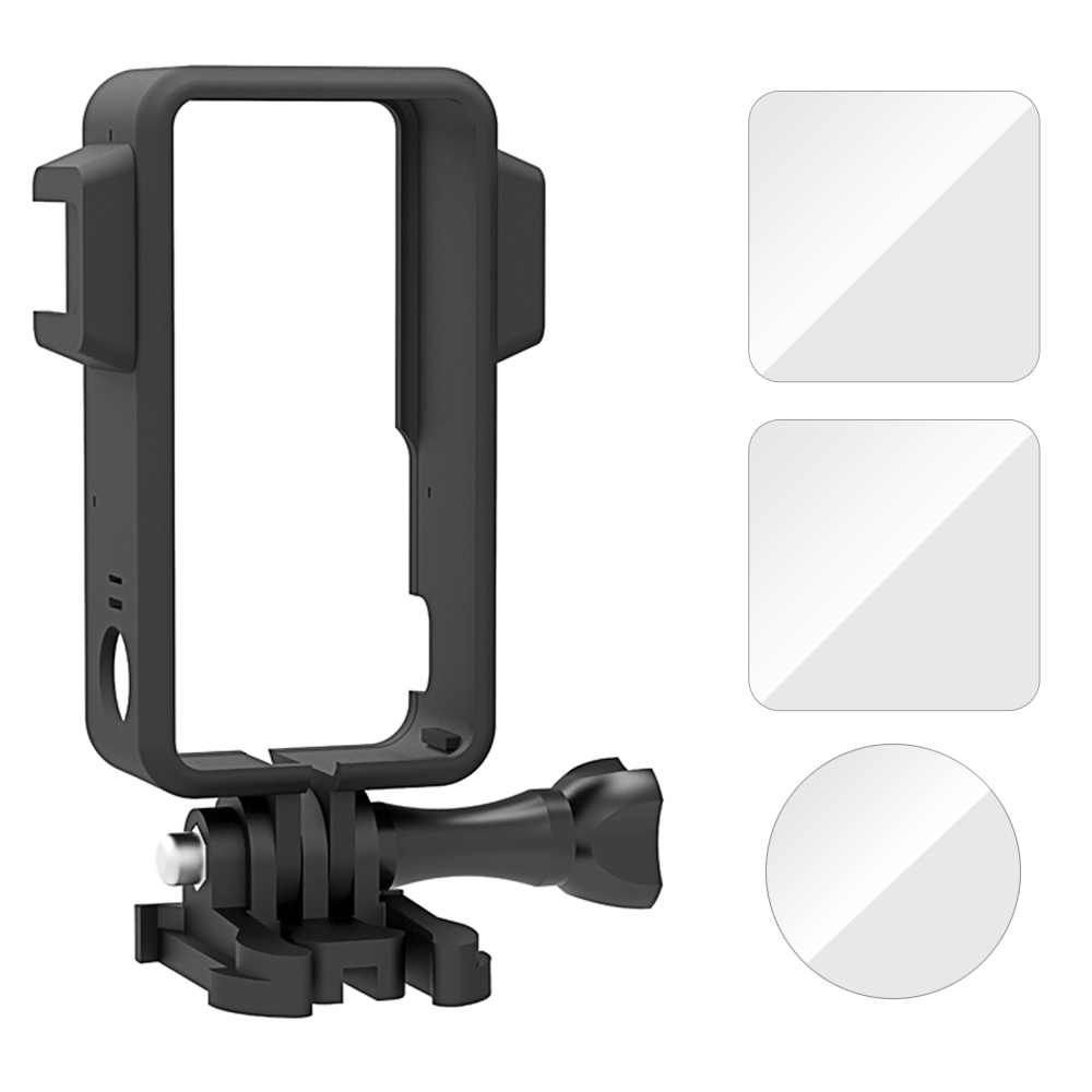 Coque de protection d&#39;écran pour DJI Osmo Action 2, verre trempé, Film de protection pour lentille, accessoires: E2088-A