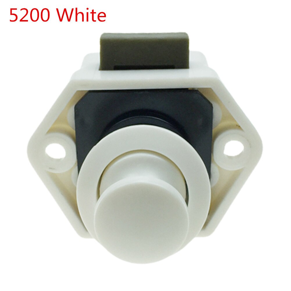 Camper Auto Push Lock Rv Caravan Boot Motor Thuis Kabinet Lade Klink Knop Sloten Voor Meubels Hardware: 5200White