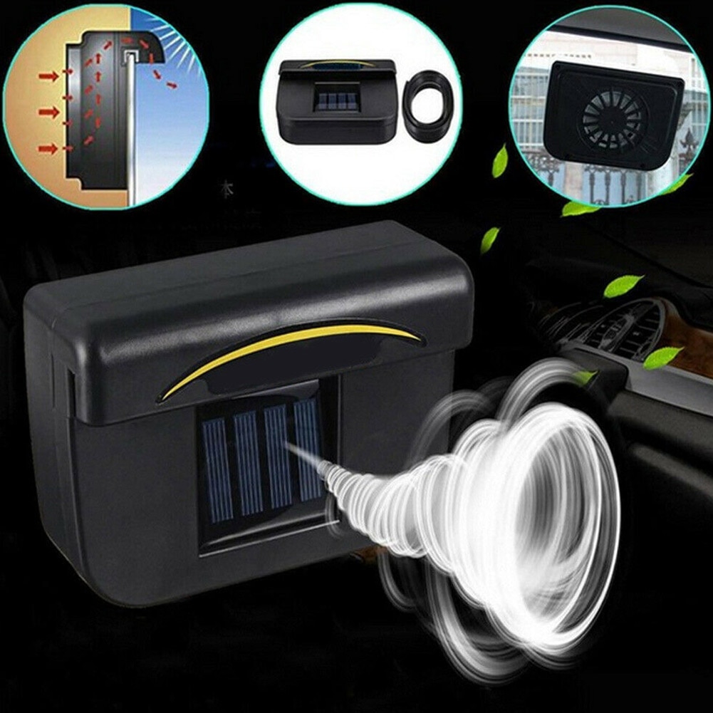 Eco-Friendly Solar Power Air Conditioner for Car Vent Cooler Cars Cooling Exhaust Fan