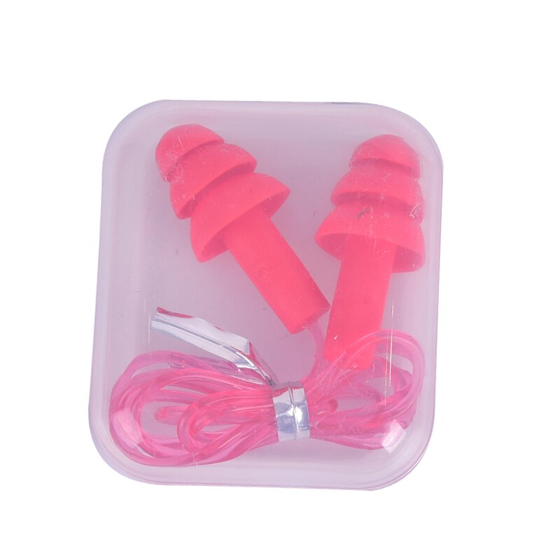 1 paire Silicone souple bouchons d'oreille confort bouchons d'oreilles réduction du bruit PVC corde bouchons d'oreilles de protection pour nager pour dormir