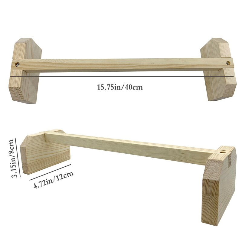 Percha de pollo de madera fuerte, juguetes de barra para gallinero y broches de pájaro grande, Pollos, loros