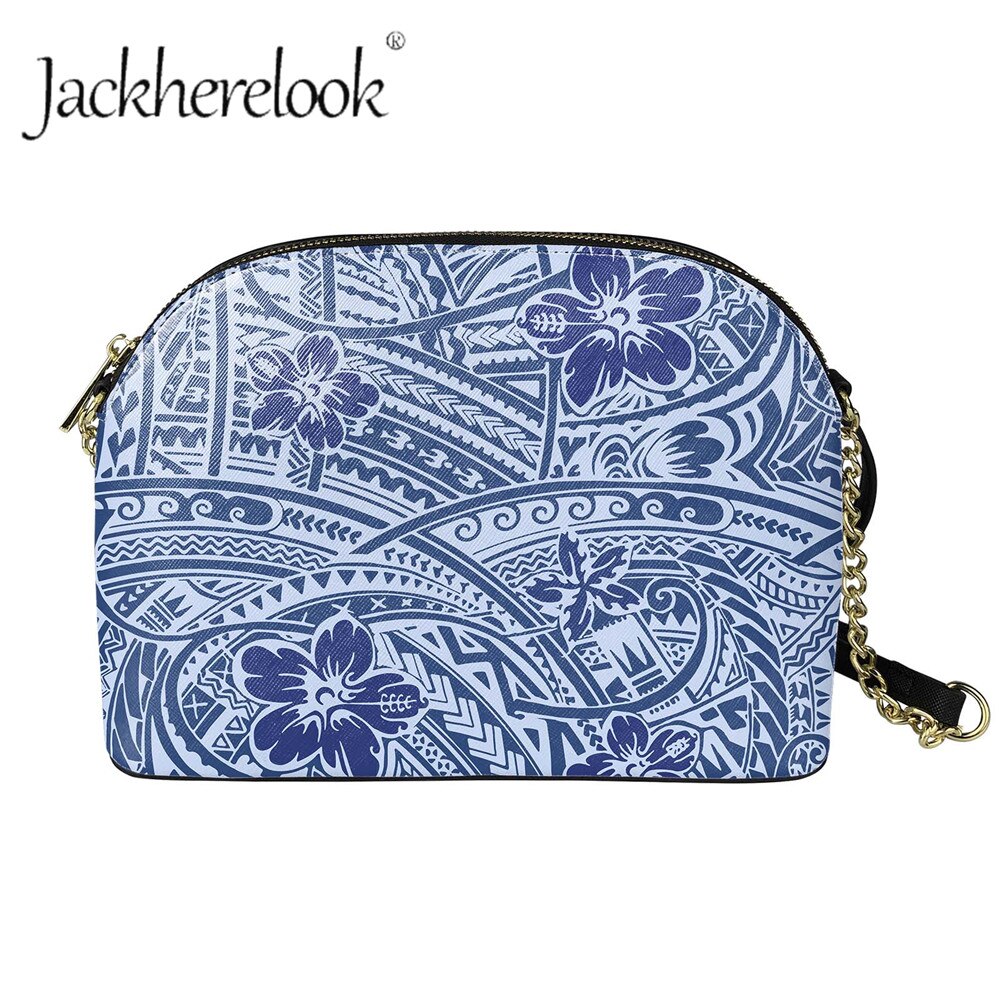 Jackherelook dames crossbody tas met rits en polynesisch hibiscusbloempatroon, prachtige boodschappentassen: Zbab 080 d 49