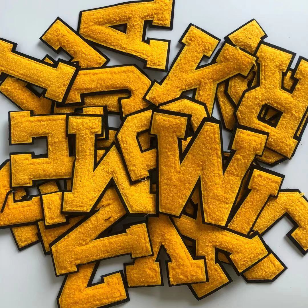 Parches para planchar con letras grandes para ropa, ropa, chaqueta, accesorios para coser, parche con nombre DIY, aplique A ~ Z