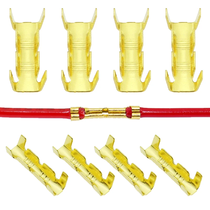 100pcs 453 U-shaped Terminal Wire Quick Connector Terminal Small Tooth Fascia Terminal 0.5-1.5mm2