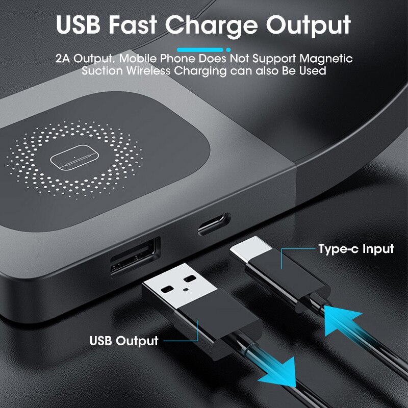 Qi Magnetische 4 In 1 Draadloze Oplader Voor Iphone 13 12 11 Mini Pro Max Horloge Inductie Snel Opladen Voor apple Horloge Airpods