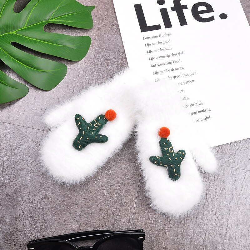 Wecute-gants Cactus pour enfants | Gants pour bébés, mignons, gants pour bébés, mitaines pour nourrissons, de noël, garde au: WHITE