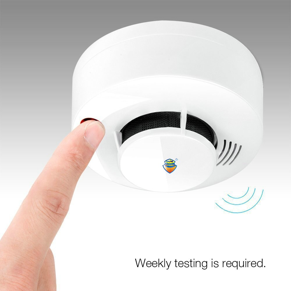 1 PCS CE Photoelectric Smoke Detector Sensor Wired Smoke alarm fire alarm For Security Auto Dial Alarm System For