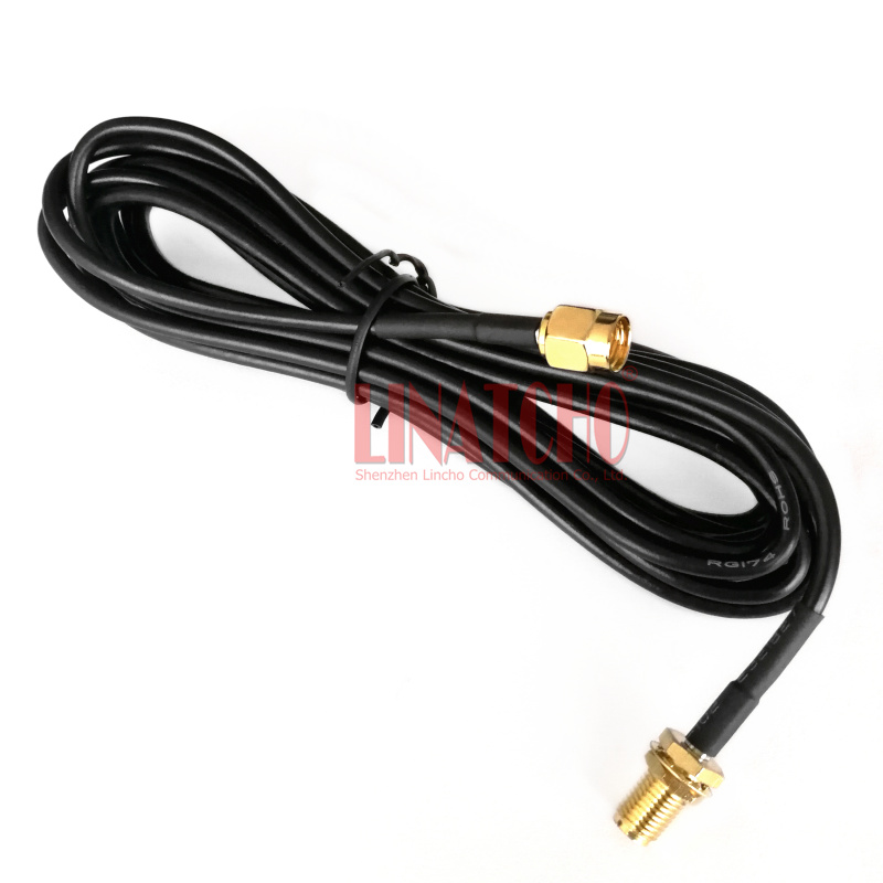 3 meters coaxial antenna extension RG174 jumper cable SMA Female to RP SMA male Connectors