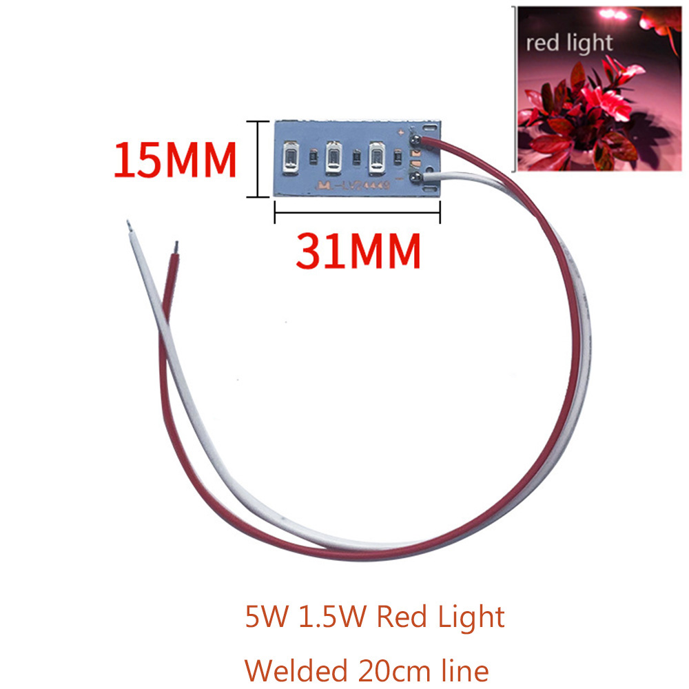 10 Uds alto brillo 1,5 W 5V LED 5730 SMD lámpara de Color bombilla de tablero de luz con línea rojo amarillo verde azul luz blanca cálida: Rojo