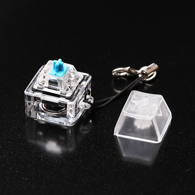 Cherry MX Switch Keycaps LED Blue Backlit Tester Translucent Key Caps For Mechanical Keyboard Testing Tool Translucent Keychain