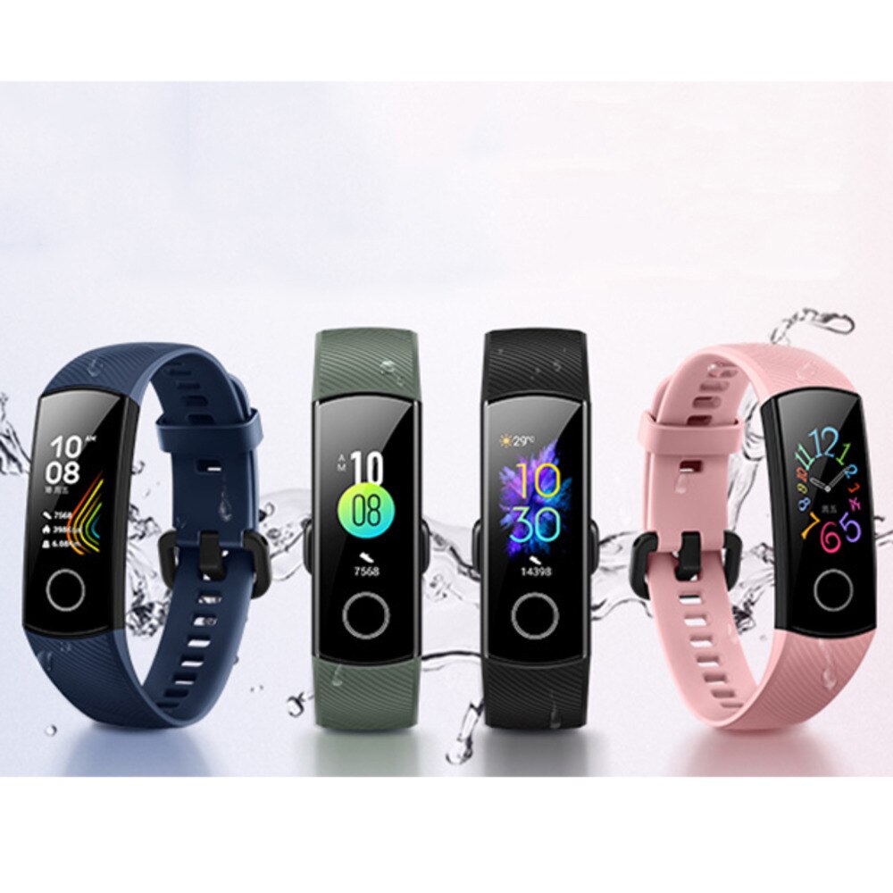 Originele Huawei Honor Band 5 Smart Armband Bloed Zuurstof Kleur Touch Screen Fitness Hartslag Waterdicht Smart Horloge