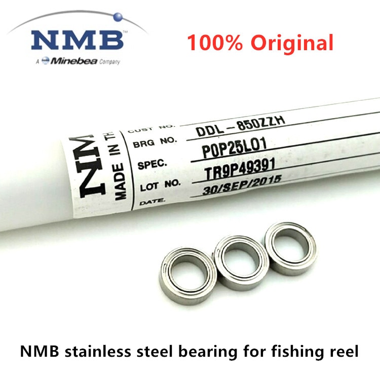 10 Uds NMB rodamiento de acero inoxidable para la pesca carrete 4x7x2,5 3x10x4, 5x8x2,5 5x11x4mm SMR74ZZ S623ZZ SMR85ZZ SMR115ZZ ABEC-5