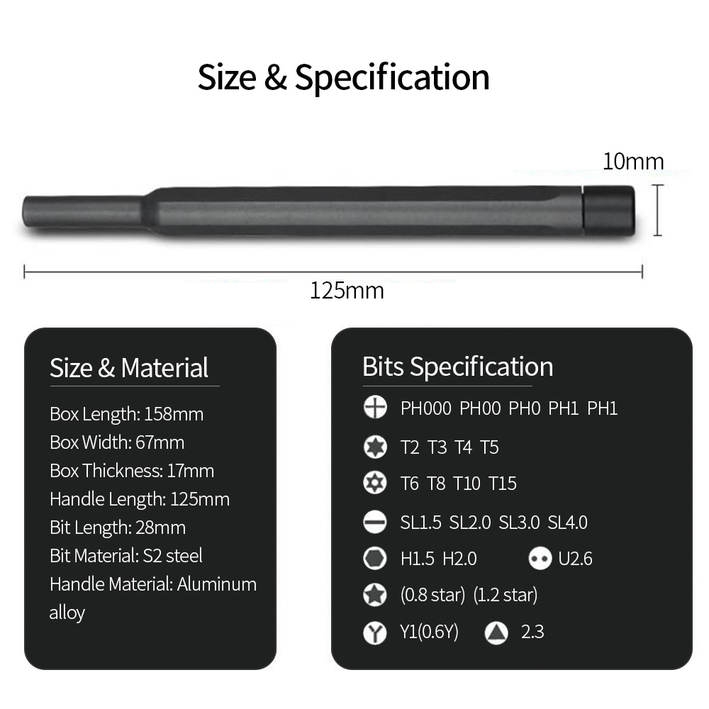 Kkmoon 25 In 1 Precisie Schroevendraaier Set 8805 Wiha Schroevendraaier Set Dagelijks Gebruik Schroevendraaier Kit 24 Precisie Magnetische Bits Diy