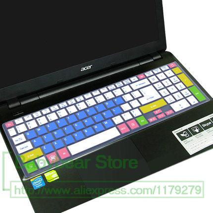 Laptop Keyboard Cover for Acer Aspire E 15 - Ultra-thin Silicone Protector - Waterproof & Dustproof: Candy Blue