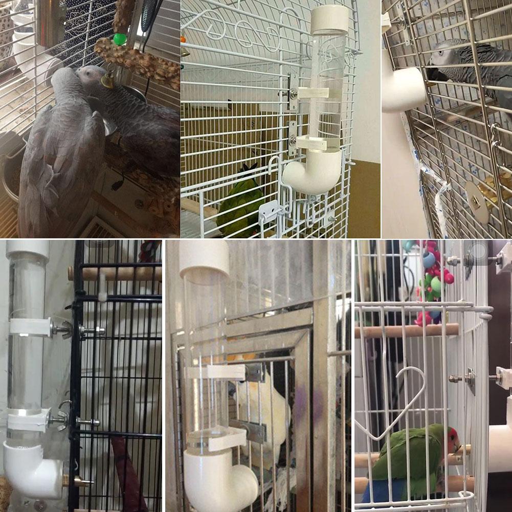 Bebedor de aves automático de plástico, dispositivo para beber aves, pajarera, cacatúa
