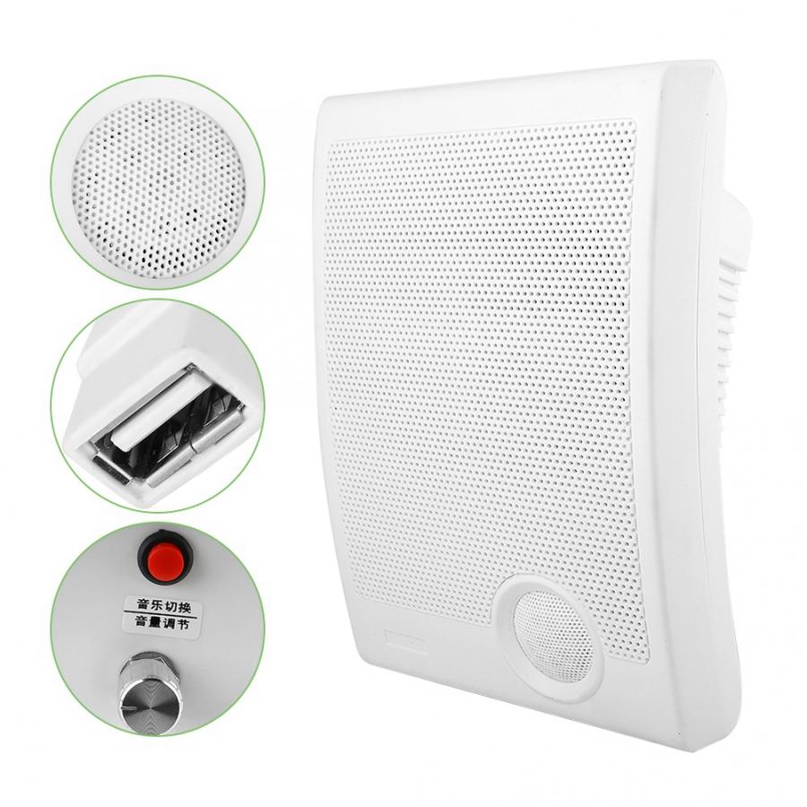 USB MP3 Songs Mono Music Attendance Doorbell 10W ABS Chime Wall Mounted Front Smart LED Wireless Door bell Used In School Office