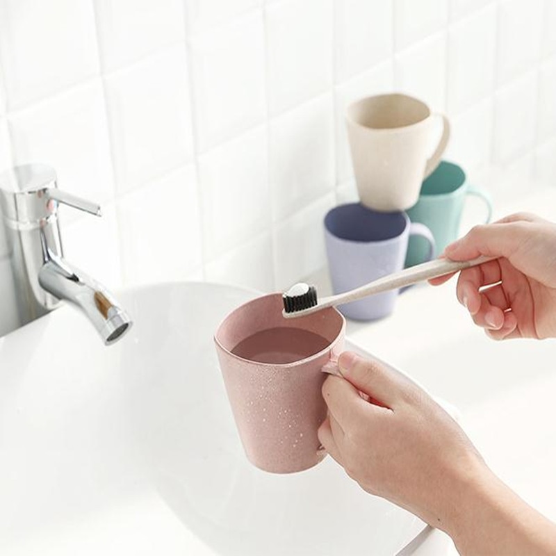Hushållstvättkopp barn par plastborstmuggar utomhusresor enkel nordisk tandborstmugg mugg badrumstillbehör