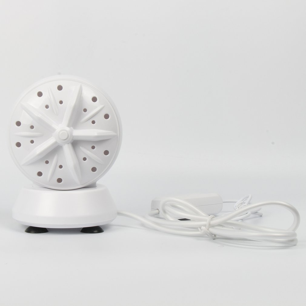 Ultrasonic Two-in-One Washing Machine Twin Turbo Bubble Washer Usb Rechargeable Mini Washing Machine