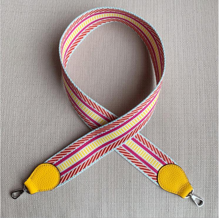 Breien brede tas riem leren handtas schouderriem accessoire zilveren gesp merk: 6