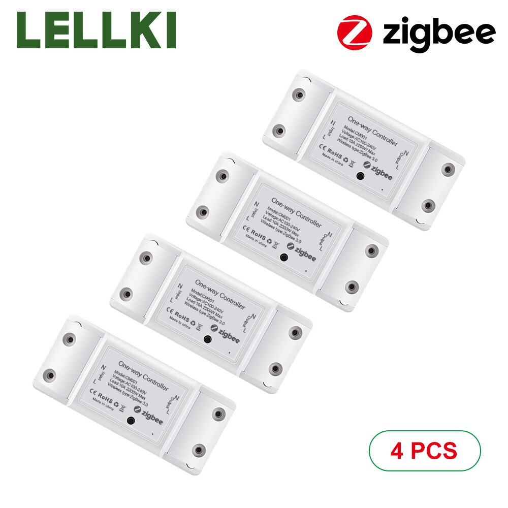 Tuya zigbee valokytkin ohjain älykoti diy painike kytkin ajastin kaukosäädin sävy smartthings alexa 10a: Cm001 4 kpl