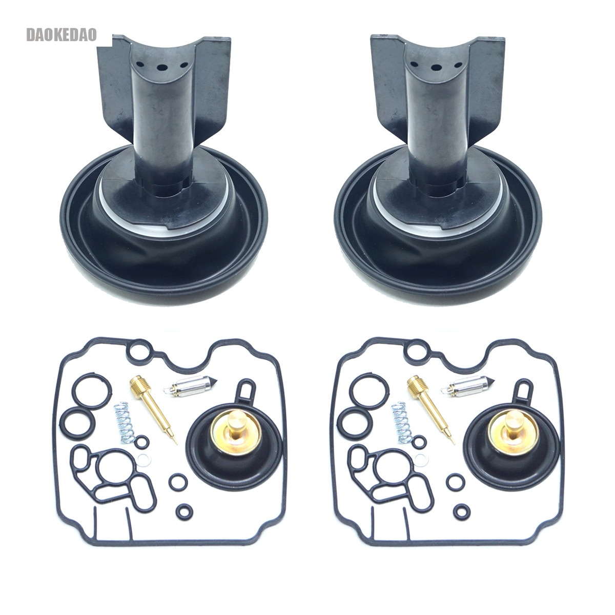 For Yamaha TDM850 TDM 850 Carburetor Repair Kit Rebuild Set Carb Gakset Float Needle Valve Pilot Screw Vacuum Plunger Diaphragm