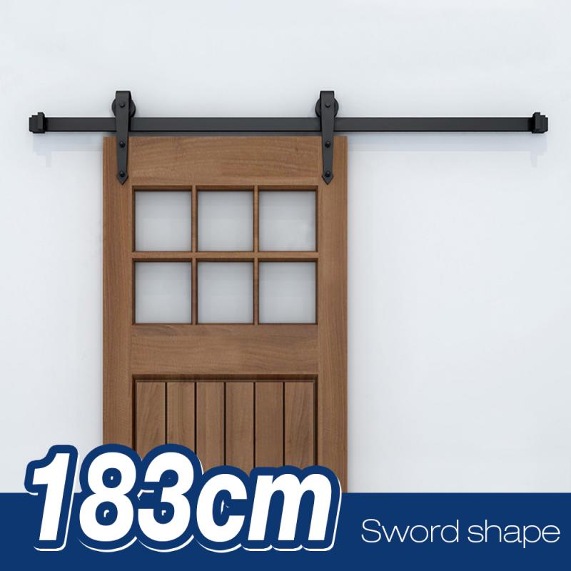 Schiebetür Barn Track Hardware Holz Scheune Tür Schiene Hardware Schiebetür Track Scheune Tür System Rutsche Kit für Schrank schrank