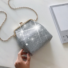 Faux Diamanten Kleine Party Taschen Haspe Strass Schulter Taschen Kette Abend Hochzeit Kupplungen Crossbody Verbund Taschen Splitter