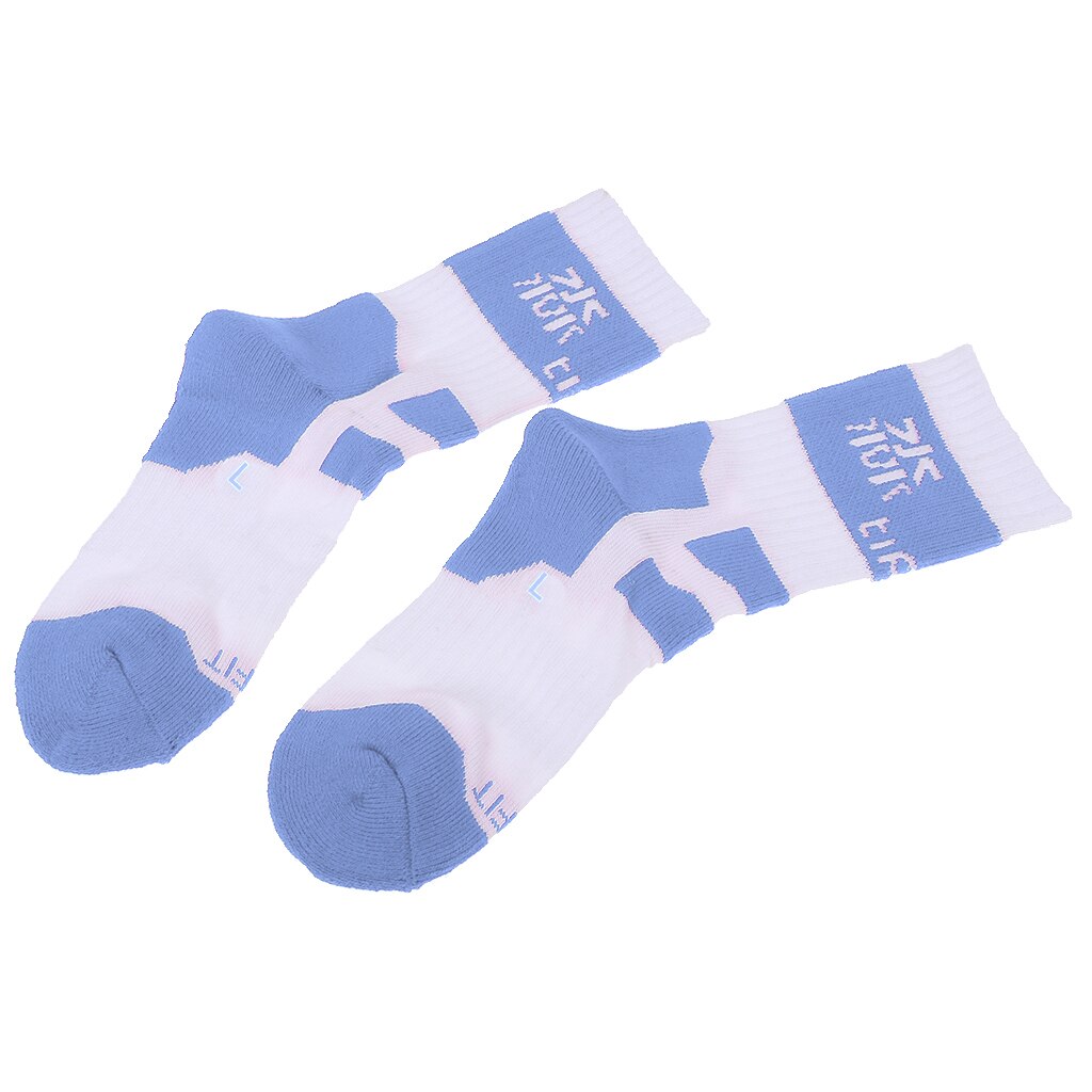 Men Women Cotton Skateboard Roller Skating Socks Comfortable Socks: blue L