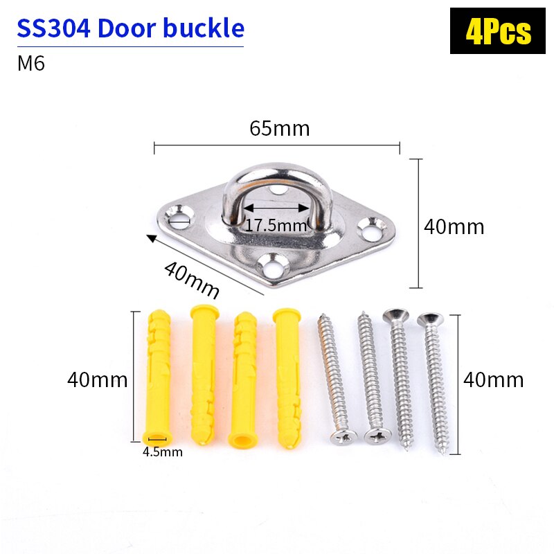 SS304 Rvs Zonnescherm Netten Installatie Accessoires Telescopische Golf Netto Setting Tool Draad Touw Buisklem Katrol Onderdelen: M6 Diamond buckle