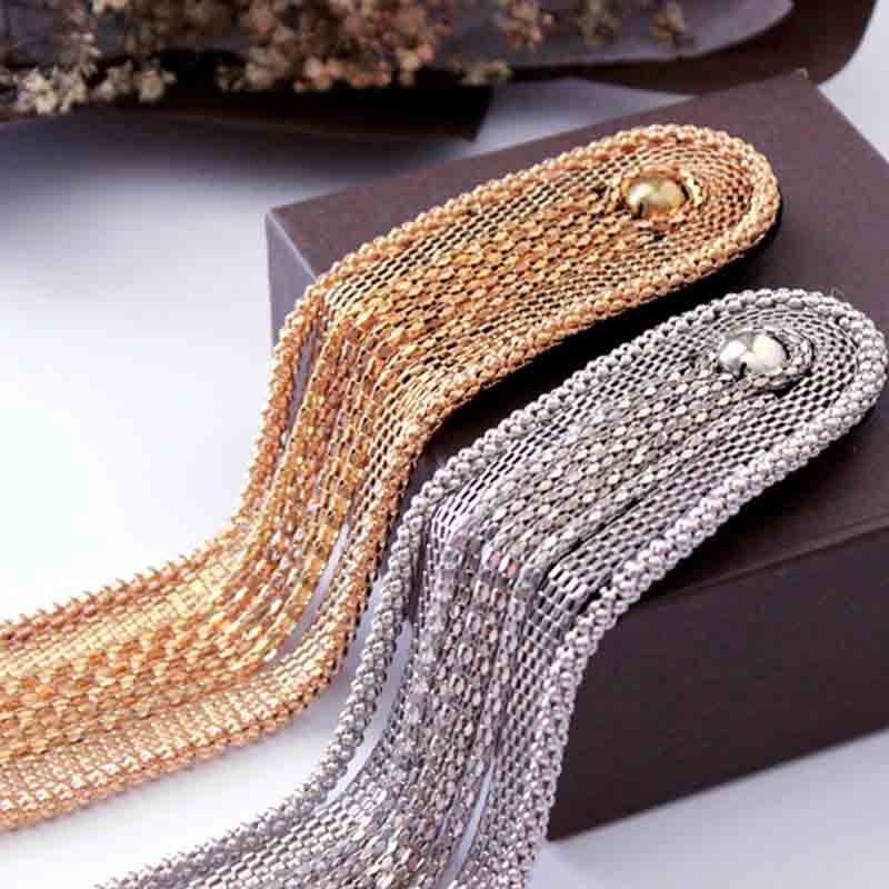 Charretera con borlas de Metal para hombre y mujer, abrigo dorado y plateado hecho a mano, accesorios para el hombro, 28x4,5 CM