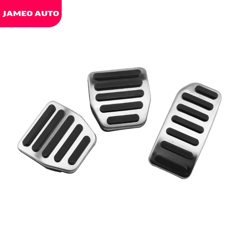 Jameo Auto Edelstahl Auto Gas Pedal Abdeckung Bremse Pedale passen für Volvo XC60 V60 S60 S40 C30 - teile Zubehör