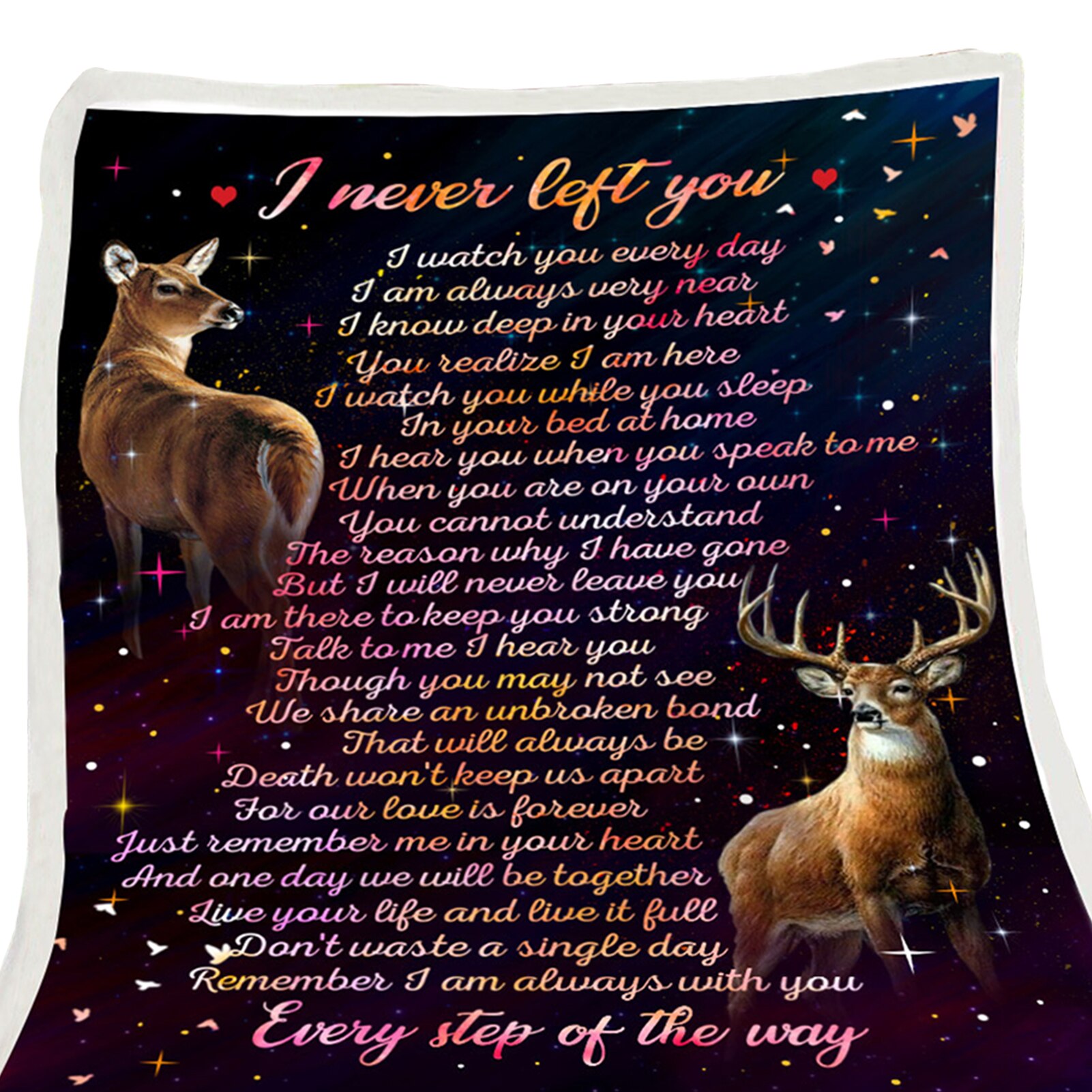 Winter Living Room Throw Blanket Sleeping Cozy Warm Bedroom Envelope Print Birthday Washable With Inspirational Message: G / 150x200cm