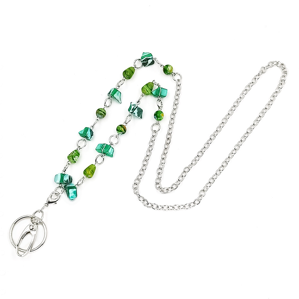 Beads Lanyards Badge Lanyards with ID Holder Keychain Holder Necklace Lanyards for Women Girl