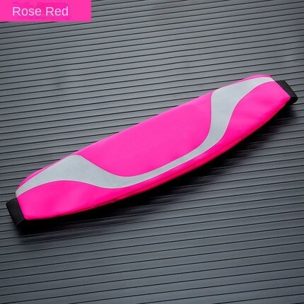 Riñonera ajustable impermeable transpirable para hombre y mujer, bolsa de cintura para correr, cinturón de Fitness, soporte para teléfono móvil, bolsa deportiva para trotar: RedColor