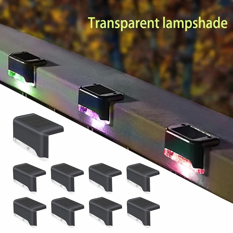 Lampy solarne LED Ogród na zewnątrz Balkon Klatka schodowa Ogrodzenie Balustrada Światła Dziedziniec Wodoodporne słoneczne zewnętrzne dekoracyjne kinkiety: changeable