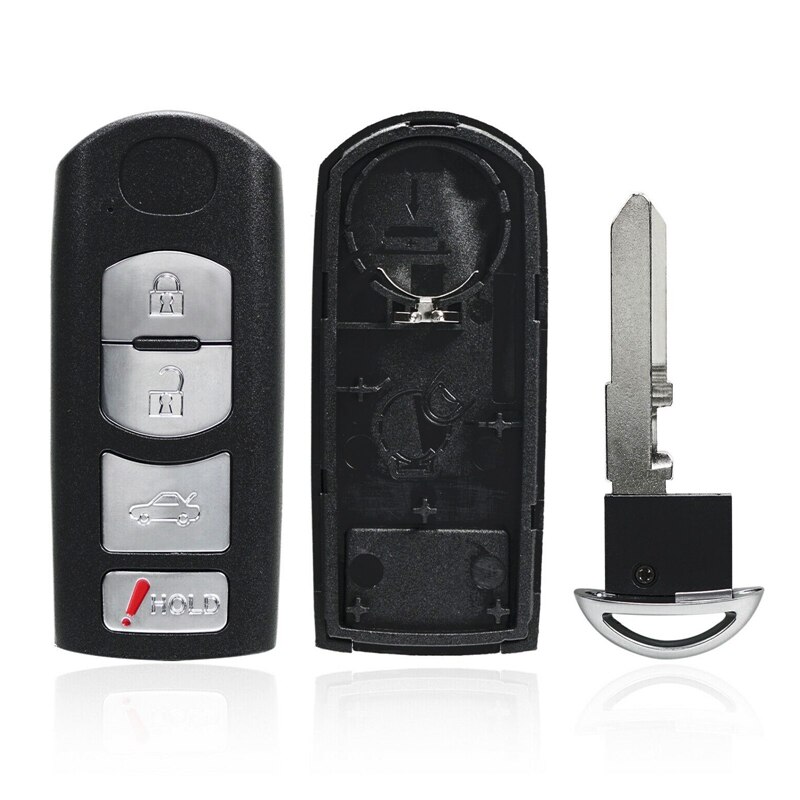 Keyless Entry Remote Autosleutel Shell Case Fob 4 Knop Voor Mazda 3 6 CX-3 CX-9 MX5