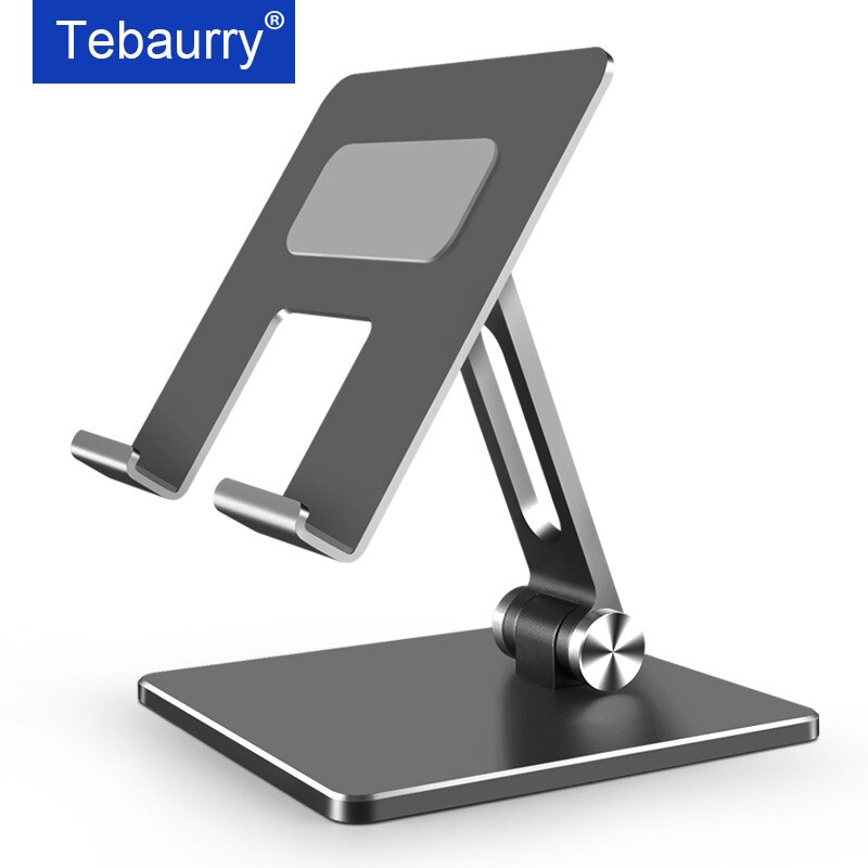 Foldable Metal Desk Tablet Stand for iPhone iPad Xiaomi Adjustable Desktop Cell Phone Holder Universal iPad Accessories Soporte