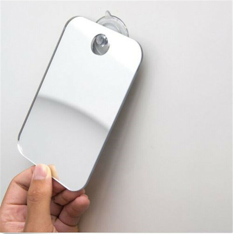 Anti-Fog Fog Free Shower Mirror Fogless Shaving Shave Mirror Bathroom 17X13cm
