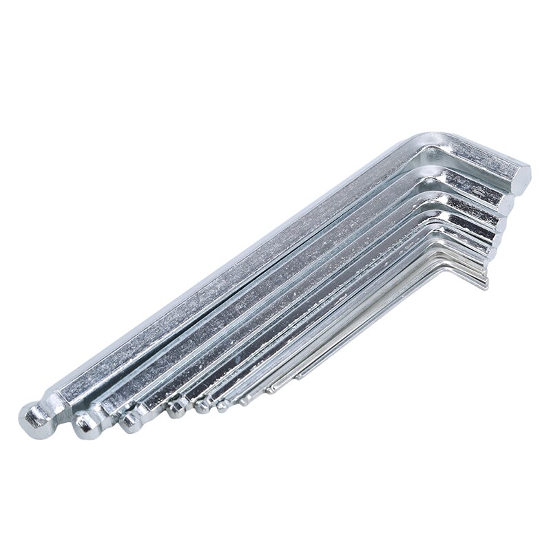 9PCS Hex Key with Holes Set Hexagon Wrench Kit Star Head Carbon Steel Allen Socket Torque Spanner Reinforced Hand Tools