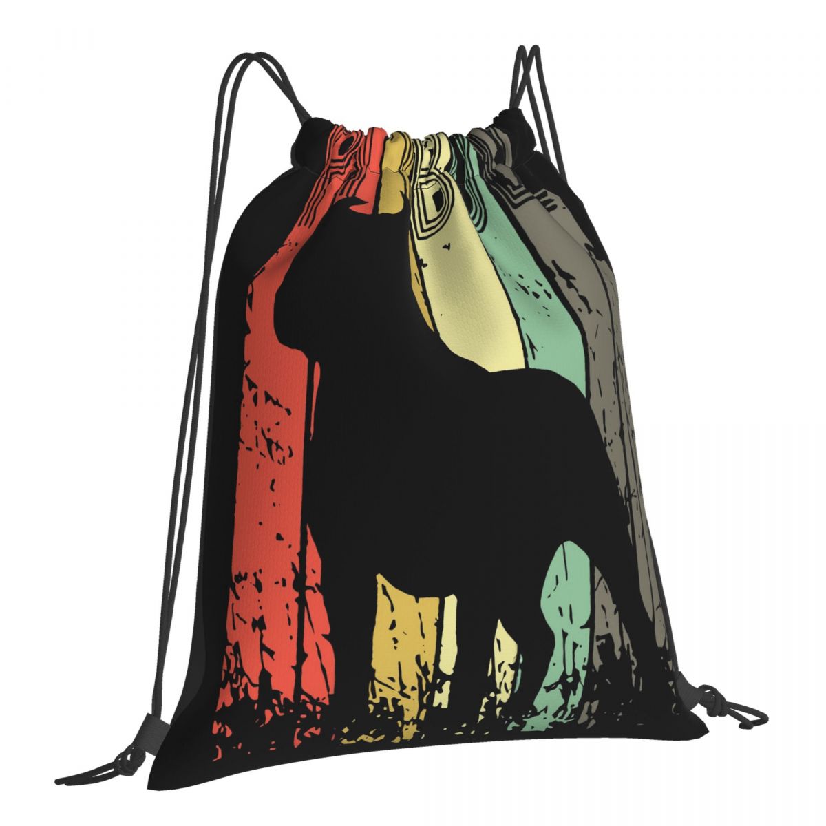 Pitbull Terrier Vintage Grafische Hond Eigenaar Volwassen Unisex Meer Kleuren Fitness Lente Tassen Rugzak Tas