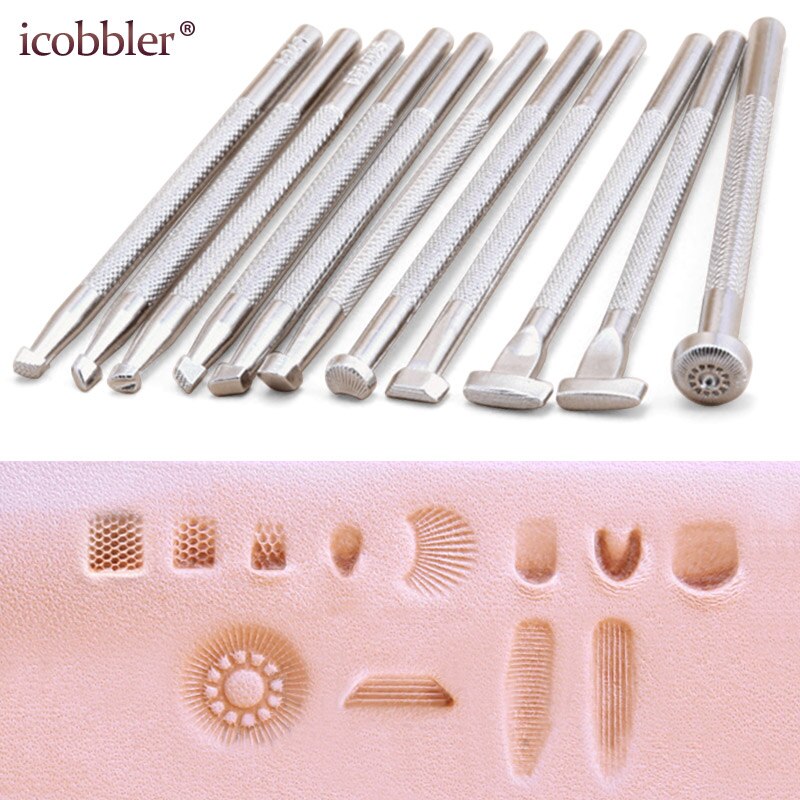 DIY Engraving Tools Handmade Metal Stamp and Die Sets Stamping Tool Leather Craft Working Flowers Embossing Patterns Carving