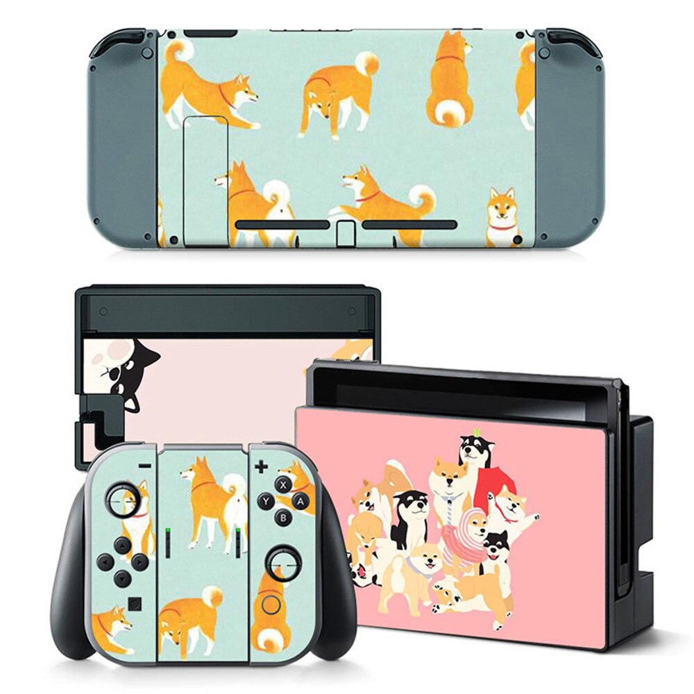 Custom Full Set Vinyl Decal Protector Skin For Nintendo Switch Console Controller Skin Sticker