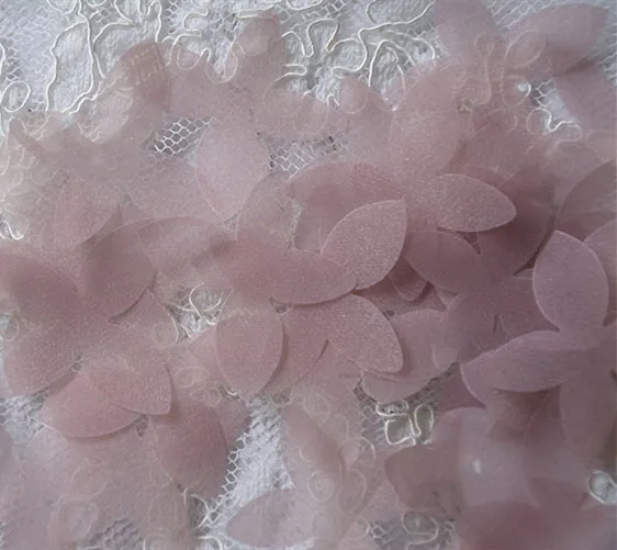 DIY Tule Vlinder Bloem Materiaal, Trouwjurk, Bruids Tiara, Organza Applique Accessoires, Super Fee Zijden Bloem, 100 Stuks: Black Nickel